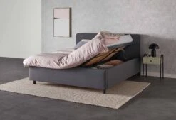 Gestoffeerd Bedframe Home 51 – Inclusief Bedbodem En Matras -Exporteren Droomnest Winkel 22010139 swiss sense home 51 storage 3 4stand rechts open 2 1