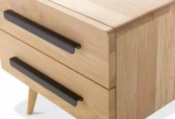 Nachtkast Balance Curve Met Zwart-metalen Handvat -Exporteren Droomnest Winkel balance tender 0018 nk curve curve detail 2 1