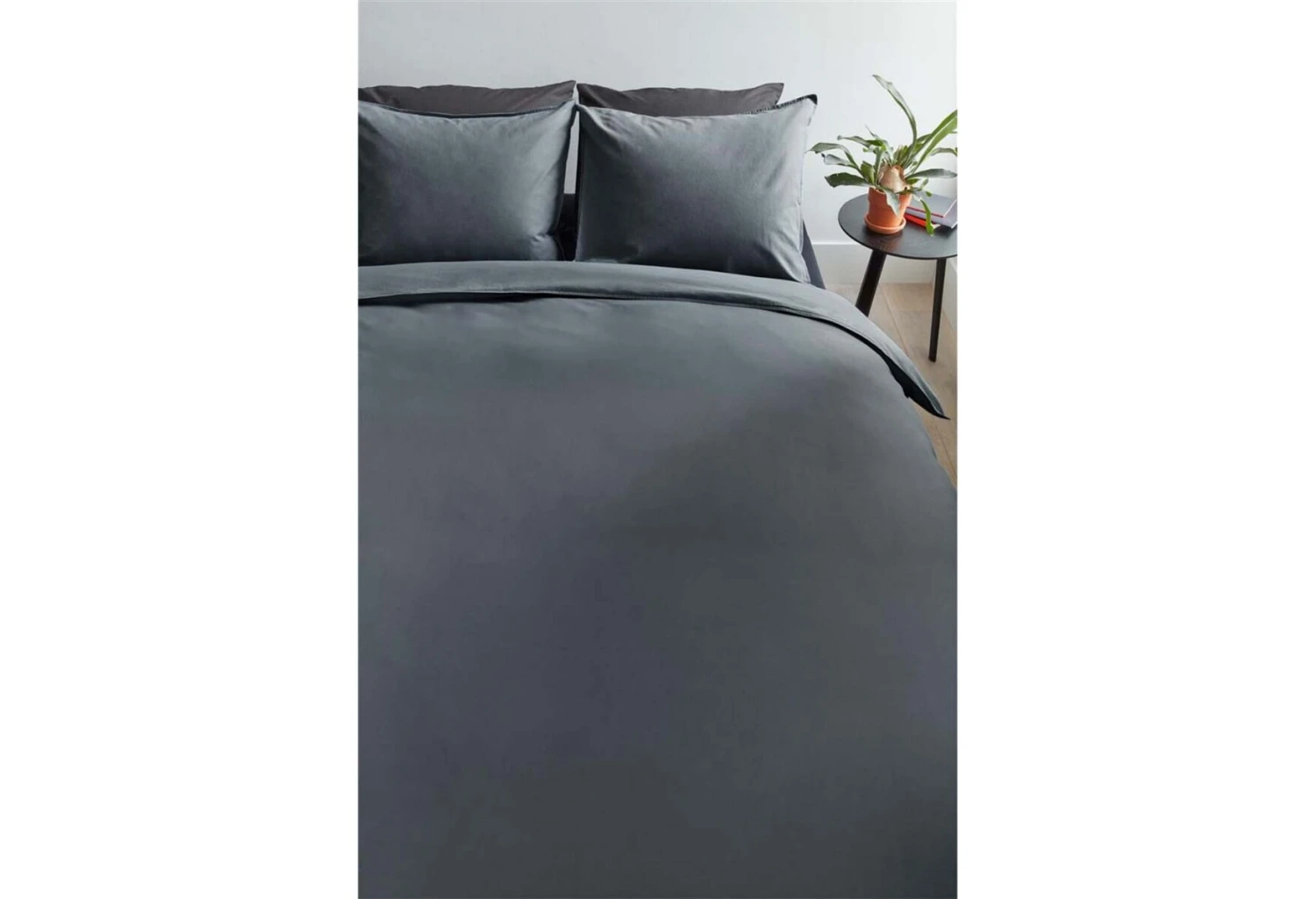 Beddinghouse Basic Gots Dekbedovertrek Anthracite 5 Beddinghouse Basic Gots Dekbedovertrek Anthracite - Afbeelding 5