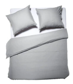 Dixxius Casual Dekbedovertrek Light Grey