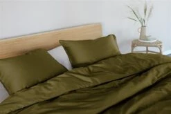 Beddinghouse Care Conscious Dekbedovertrek Olive Green -Exporteren Droomnest Winkel conscious olive green 2 mood large