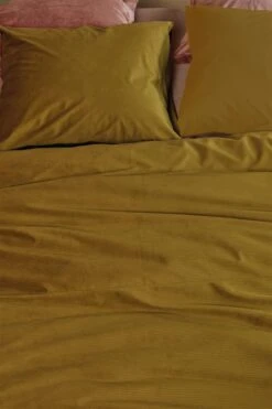 At Home By Beddinghouse Cosy Corduroy Dekbedovertrek Ochre -Exporteren Droomnest Winkel cosy corduroy ochre 40 detail large