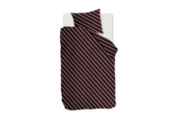 VTwonen Vt Wonen Diagonal Dekbedovertrek Dark Red