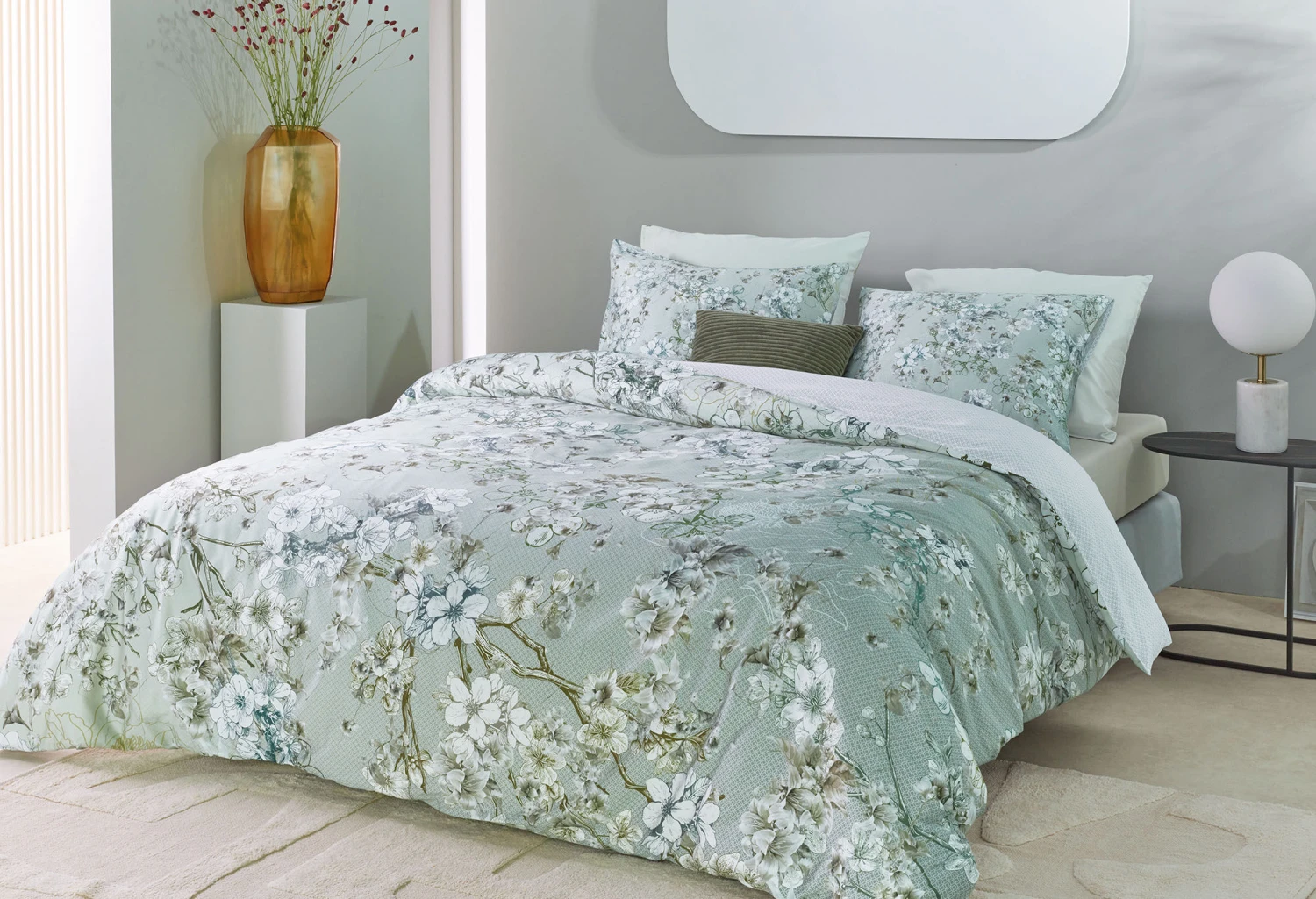 Kardol Fleurelle Dekbedovertrek Grey Green 6 Kardol Fleurelle Dekbedovertrek Grey Green - Afbeelding 6