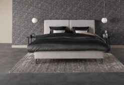 Gestoffeerd Bedframe Online-Only Night Stockholm -Exporteren Droomnest Winkel night stockholm frontaal 1
