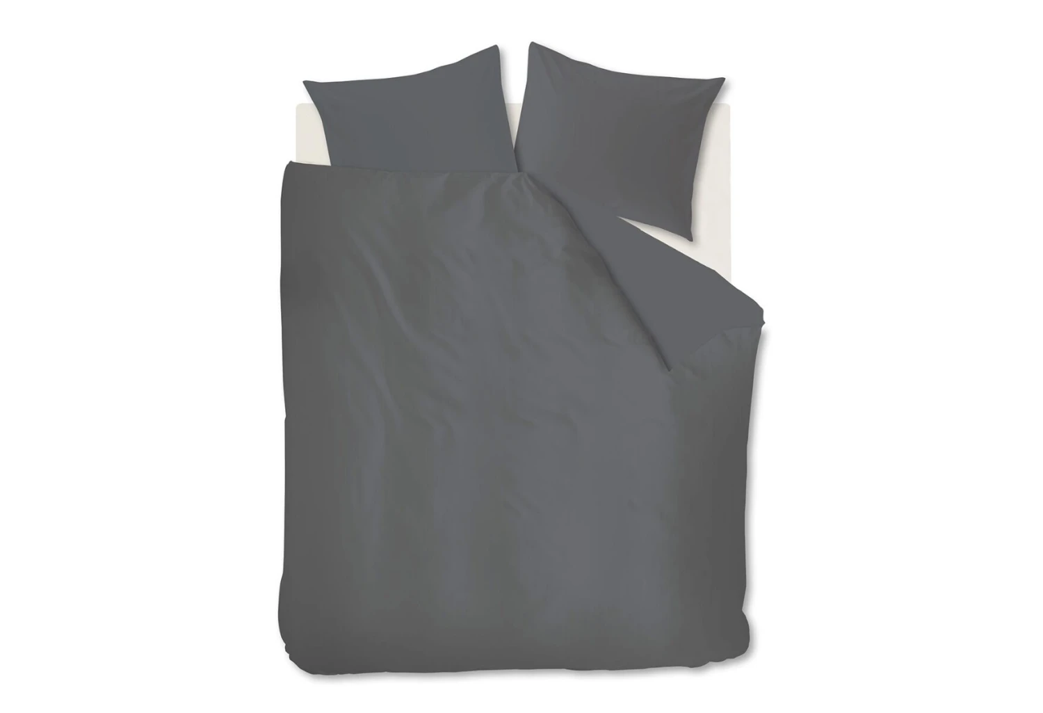 Beddinghouse Basic Gots Dekbedovertrek Anthracite 1 Beddinghouse Basic Gots Dekbedovertrek Anthracite