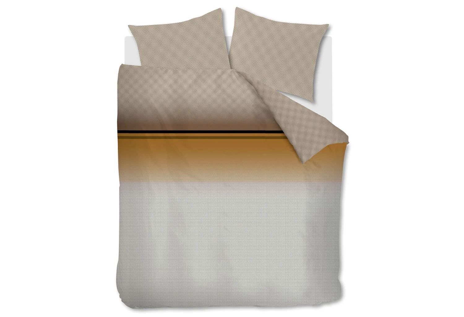 Beddinghouse Persimmon Dekbedovertrek Brown 1 Beddinghouse Persimmon Dekbedovertrek Brown