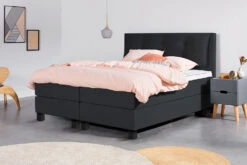 Boxspring Online-Only Relax Deluxe -Exporteren Droomnest Winkel relax caleidodarkgrey milano zwart