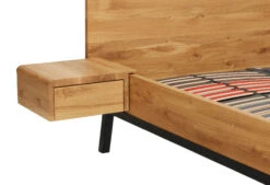 Nachttafel Balance Shelf Met Lade -Exporteren Droomnest Winkel shelf met lade dicht aan bed 02