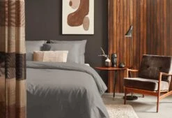 Dixxius Luxurious Porto Dekbedovertrek Steel -Exporteren Droomnest Winkel steel a