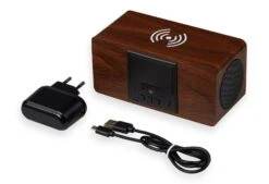 Houten Wekker 11 Houten Wekker -Exporteren Droomnest Winkel wooden clock driekwart oplaadpunt