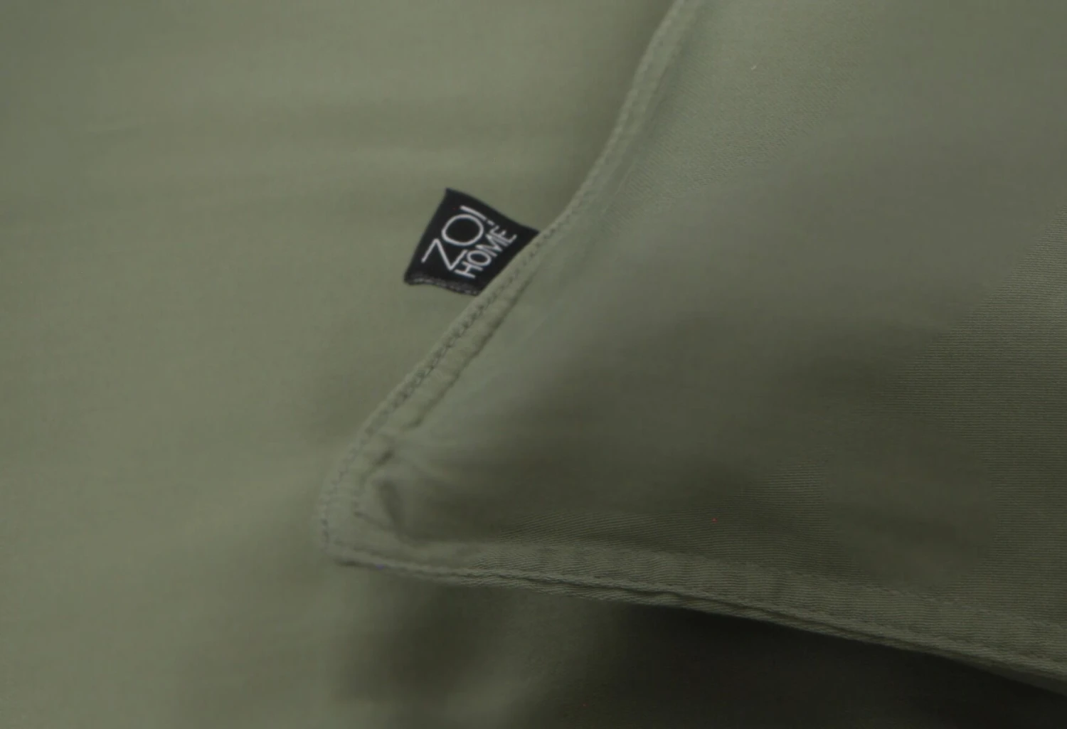Zo!Home Satinado Dekbedovertrek Army Green 4 Zo!Home Satinado Dekbedovertrek Army Green - Afbeelding 4