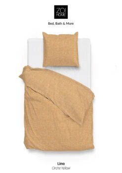 Zo!Home Lino Dekbedovertrek Ochre Yellow 10 Zo!Home Lino Dekbedovertrek Ochre Yellow -Exporteren Droomnest Winkel zo home bettwasche lino ochre yellow 5