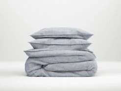Zo!Home Lino Dekbedovertrek Denim Blue -Exporteren Droomnest Winkel zo home dekbedovertrek lino denim drift 1