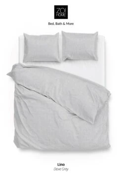 Zo!Home Lino Dekbedovertrek Dove Grey