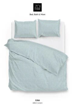 Zo!Home Lino Dekbedovertrek Mintgreen