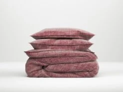 Zo!Home Lino Dekbedovertrek Wine Red -Exporteren Droomnest Winkel zo home dekbedovertrek lino wine red 1