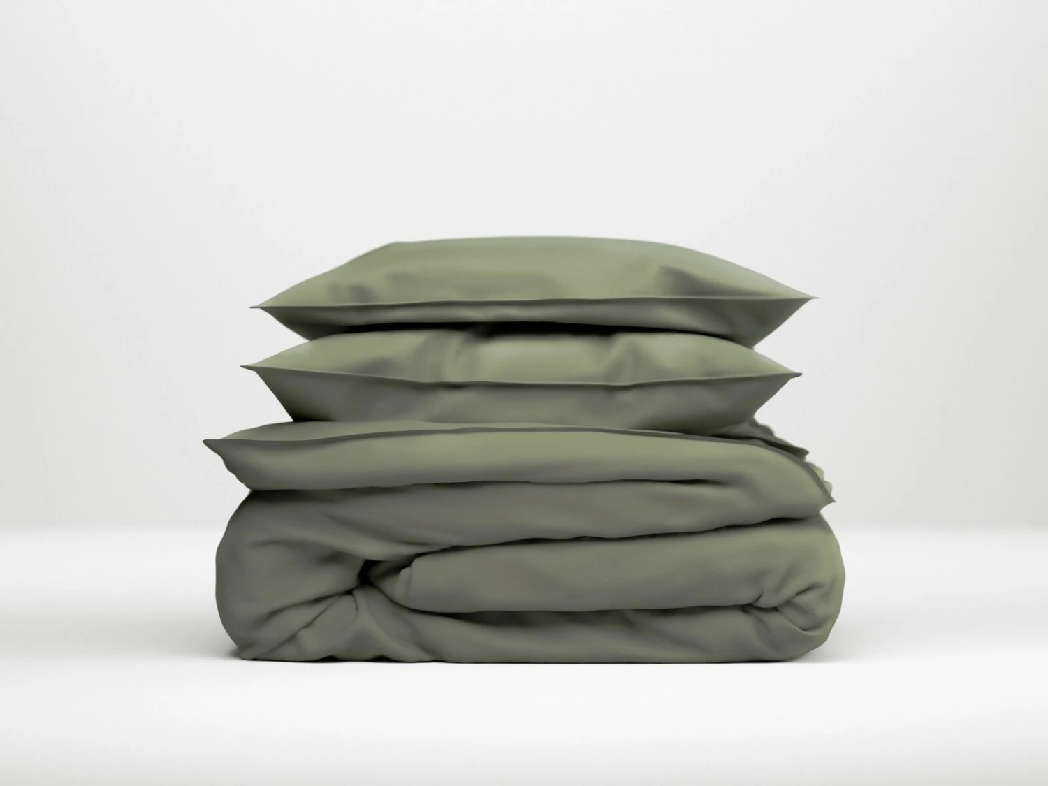 Zo!Home Satinado Dekbedovertrek Army Green 5 Zo!Home Satinado Dekbedovertrek Army Green - Afbeelding 5