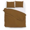 Zo!Home Satinado Dekbedovertrek Cognac Brown