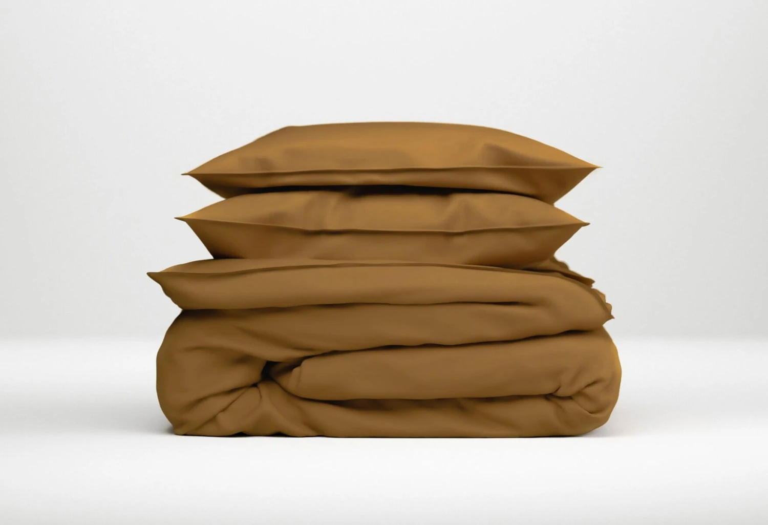 Zo!Home Satinado Dekbedovertrek Cognac Brown 4 Zo!Home Satinado Dekbedovertrek Cognac Brown - Afbeelding 4