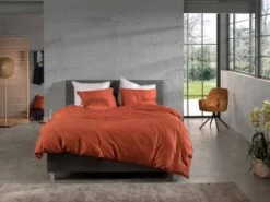 Zo!Home Satinado Dekbedovertrek Copper Orange -Exporteren Droomnest Winkel zo home dekbedovertrek satinado copper orange 4 1
