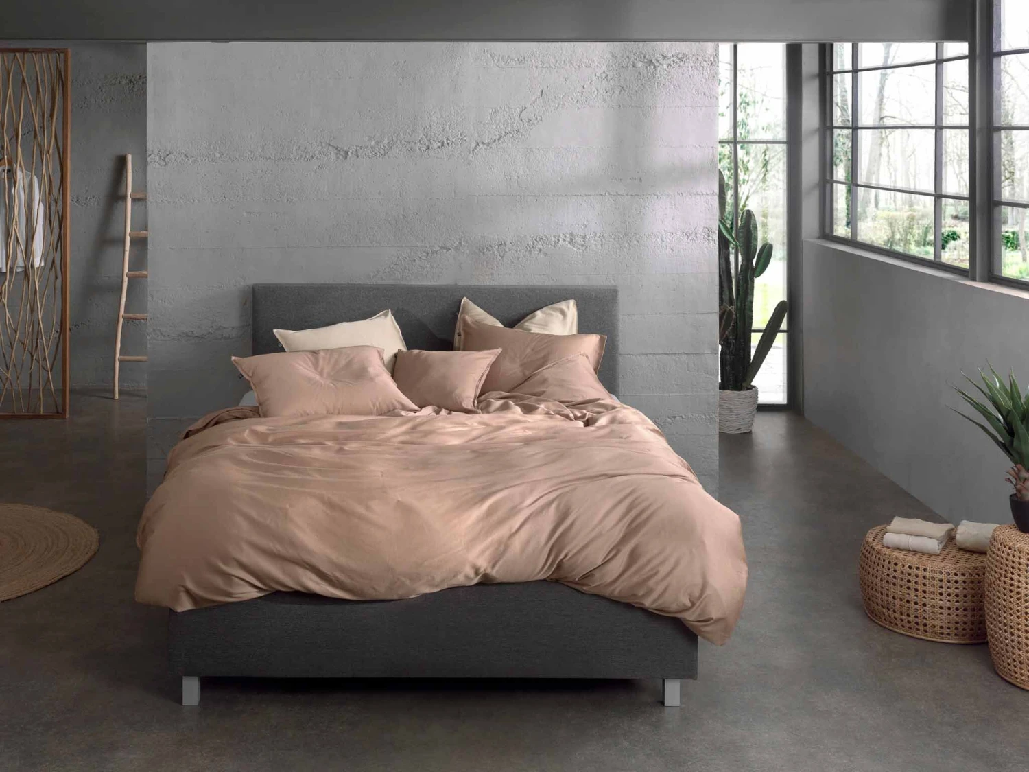 Zo!Home Satinado Dekbedovertrek Praline Brown 5 Zo!Home Satinado Dekbedovertrek Praline Brown - Afbeelding 5