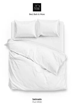 Zo!Home Satinado Dekbedovertrek White