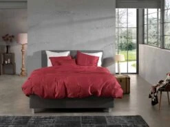 Zo!Home Satinado Dekbedovertrek Spicy Red -Exporteren Droomnest Winkel zo home dekbedovertrek satinado spicy red 4 1