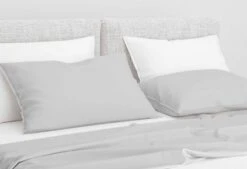 Zo!Home Satinado Kussensloop Silver Grey (set Van 2)